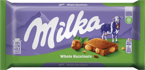 Milka Шоколад цял лешник 100 ГР