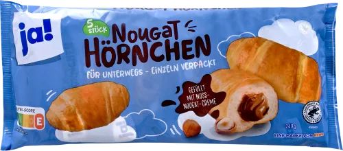 Кроасани с нуга крем Ja 5X48 ГР