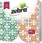 Zebra 3333 салфетки сгънати 1 пласт 70 БР