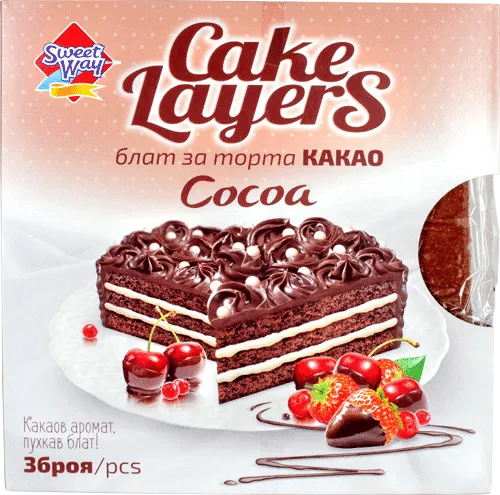 Sweet way Блат за торта Какао 400 ГР