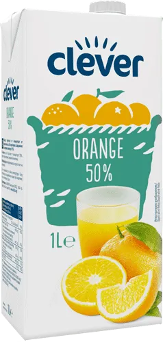 Clever Нектар Портокал 50% 1 Л