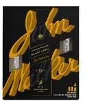 Johnnie Walker Black Уиски + 2 чаши 0.7 Л