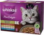 Whiskas Пауч за котки Pure Delight Подбрани късчета 12x85 ГР