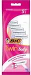 Дамска самобръсначка BIC Twin Lady Sensitive 5+1