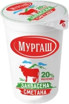 сметана заквасена 20% Мургаш 400гр