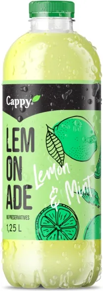 напитка плодова Cappy Lemonade лимон и мента 1.25л