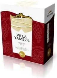 вино червено Вила Ямбол мерло 3л