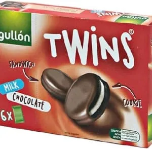 бисквити Gullon Twins с шоколадова глазура 252гр