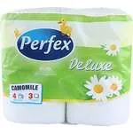 тоалетна хартия Perfex deluxe camomile 3пл.4бр
