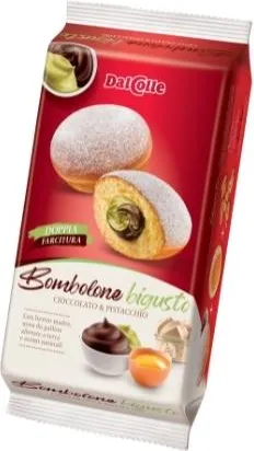 поничка Dal Colle Бомболоне шамфъстък и шоколад 5бр 240гр