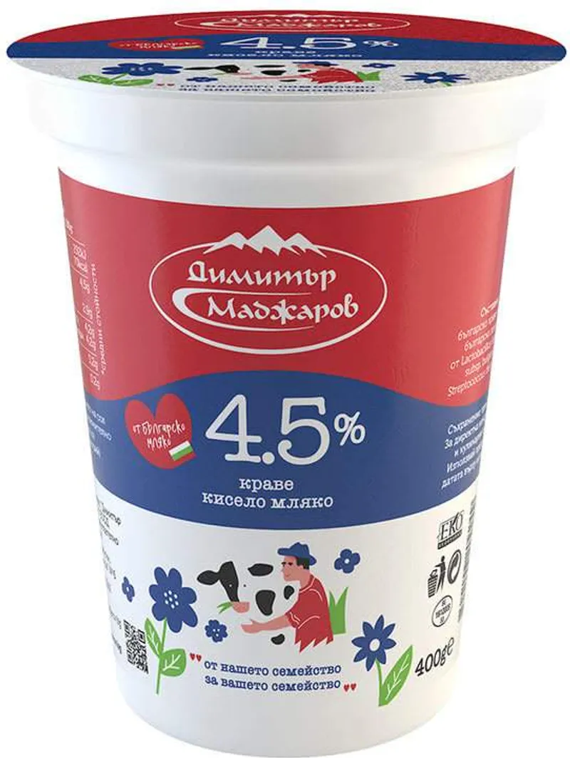 Кисело мляко Димитър Маджаров 4.5% (400г)