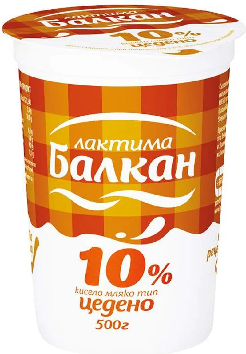 Кисело мляко Балкан Цедено 10% (500г)