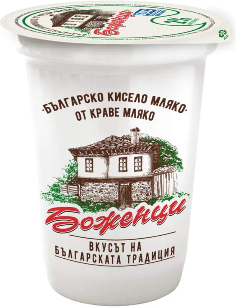 Кисело мляко Боженци БДС 2% (400г)