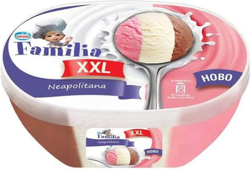 Сладолед Фамилия XXL Неаполитана (970г)