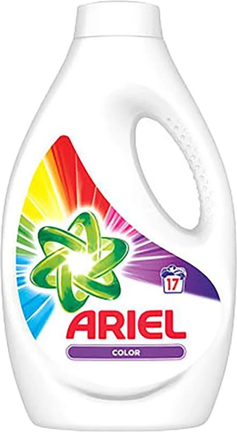 Течен перилен препарат Ariel за цветни тъкани 17 пранета (850мл)
