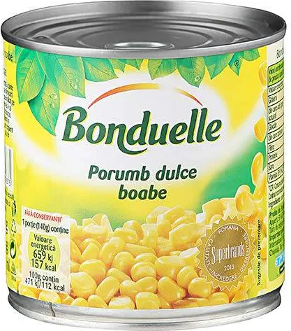 Сладка царевица Бондюел На зърна (425мл)