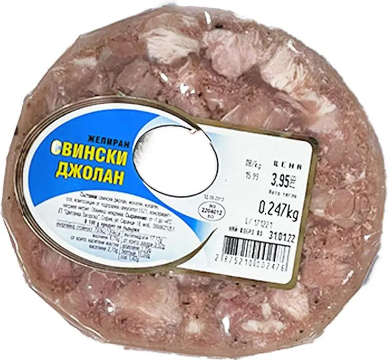 Джолан Свински Желиран Tzvetanka Zagorska Вакуум (Цена за 1 кг) / 7521