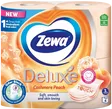 Хартия Тоалетна Zewa Deluxe Праскова 3 Пласта 4Бр (030567)