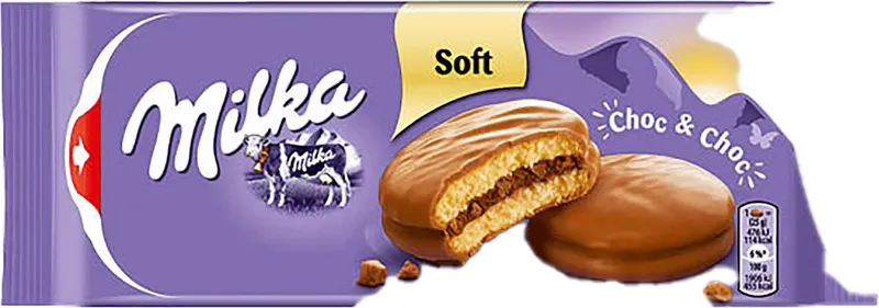 Бисквити Milka Choc & Choc 150 Гр Пакет-