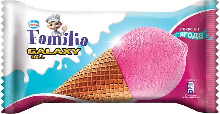 Сладолед Нестле Галакси Ягода 67Гр-