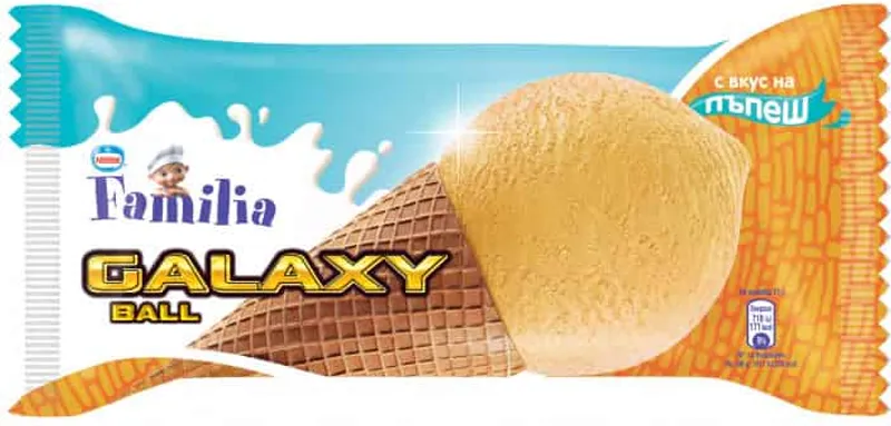 Сладолед Нестле Галакси Пъпеш 67Гр-