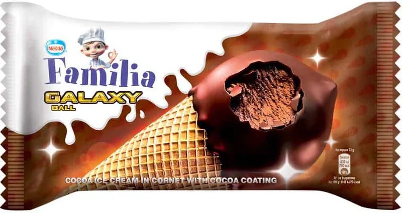 Сладолед Нестле Галакси Какао 73Гр-
