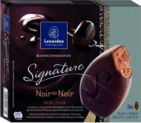 Сладолед Leonidas Мултипак Черен Шоколад 3брх59гр-