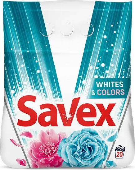 Прах за Пране Savex White&Colors 2Кг 20Пранета-