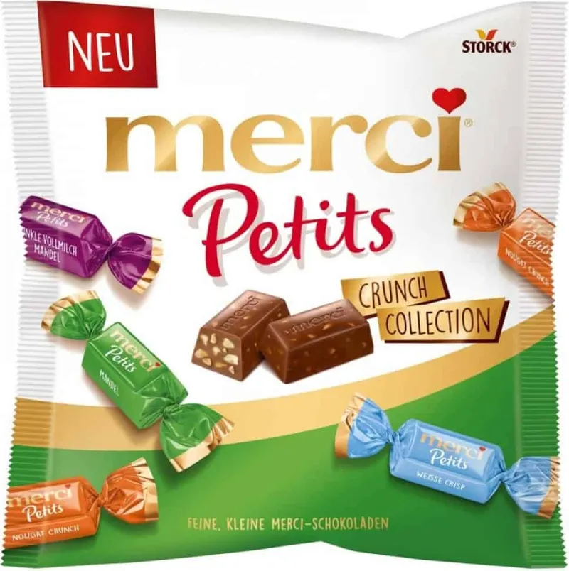 Бонбони Merci Petits Хрупкава Колекция 125Гр-