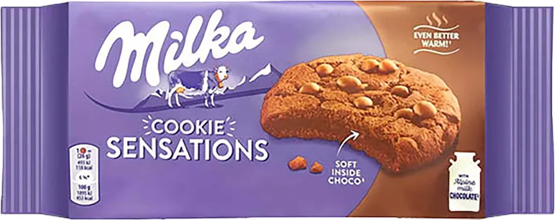 Бисквити Milka Choco Sensations Soft 156 Гр-