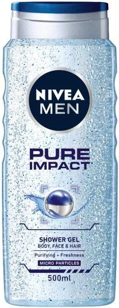 Душ Гел Nivea Pure Impact Мъжки 500 Мл-
