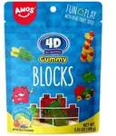 Бонбони Желирани Amos 4D Gummy Blocks Миск 72Гр-