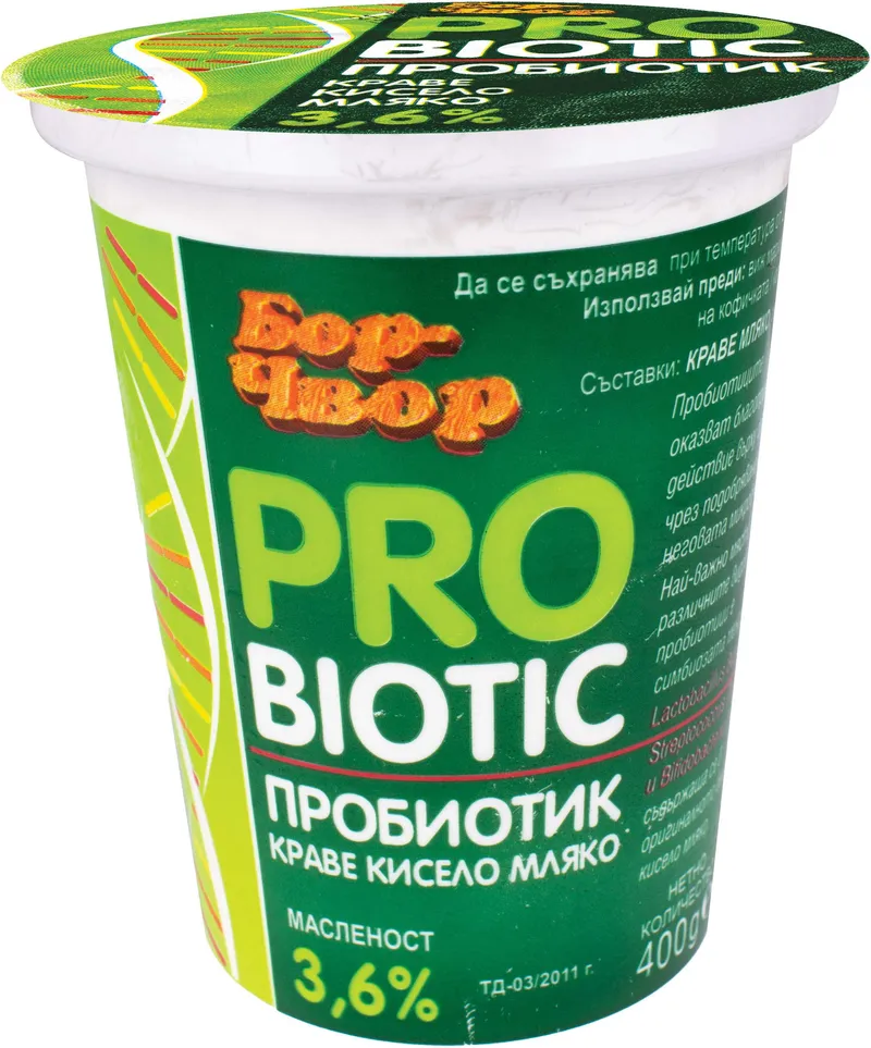 Мляко Кисело Пробиотик 3.6 % 400 Гр Рп-