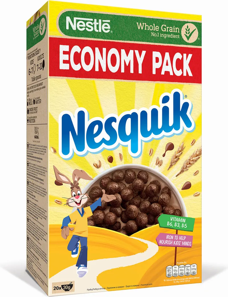 Закуска Зърнена Nesquik 625 Гр Economy-