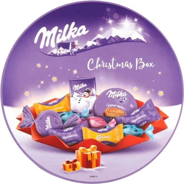 Лакомства Milka Коледна Кутия Микс 202Гр-