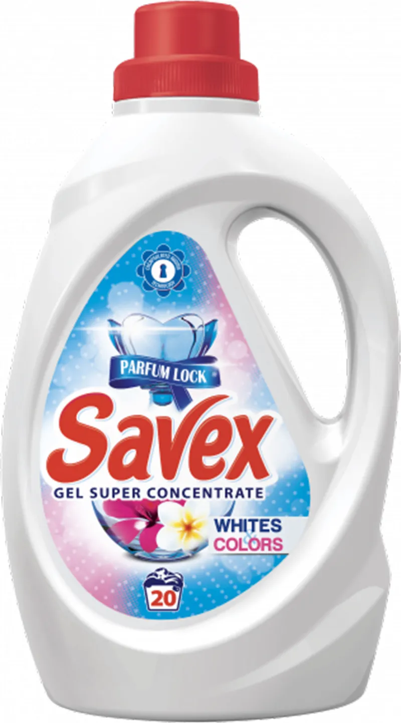Гел За Пране Savex White & Colors 1.1 Л 20 Пранета-