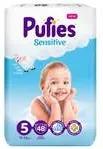 Пелени Бебешки Pufies Sensitive Maxi Pack 5 + Джуниър 48 Бр