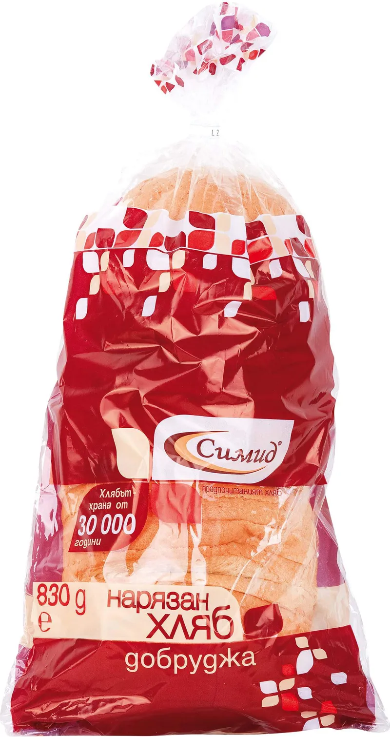 Хляб Добруджа Нарязан 830 Гр Симид-