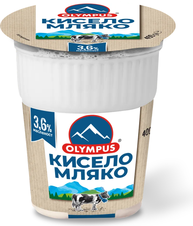 Мляко Кисело Olympus 3.6% 400 Гр-