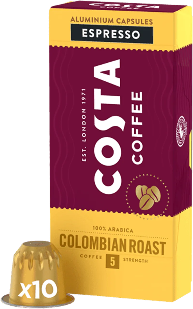 Кафе Costa Colombian Roast 10Бр Nespresso-
