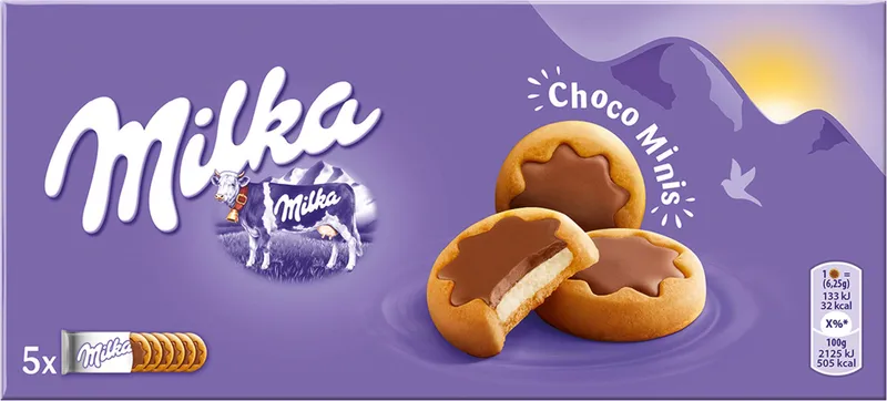 Бисквити Milka Шокоминис 150 Гр-