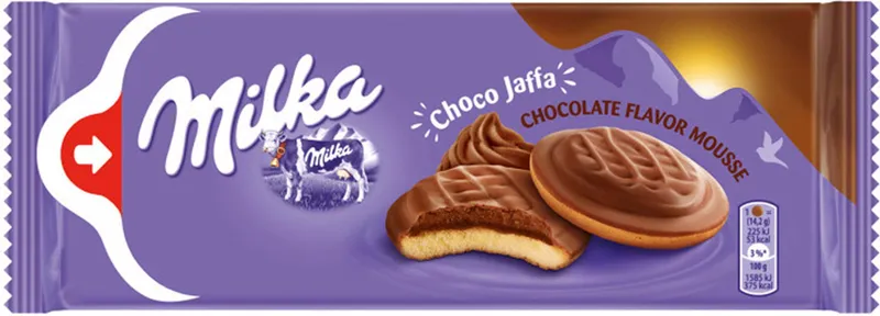 Бисквити Milka Choco Jaffa Шоколад 128 Гр-