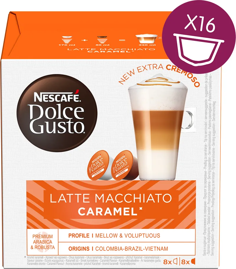Нескафе Dolce Gusto Latte Macchiato Caramel 16Бр Капсули-