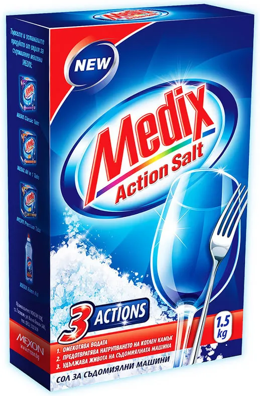 Сол за Съдомиялна Машина Medix 1,5Кг-