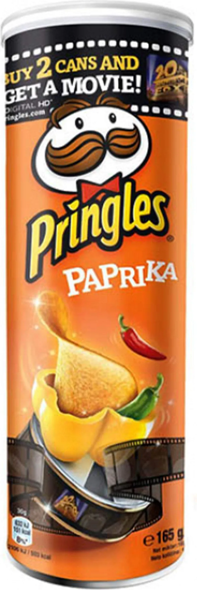 Чипс Pringles Паприка 165 Гр Кутия-