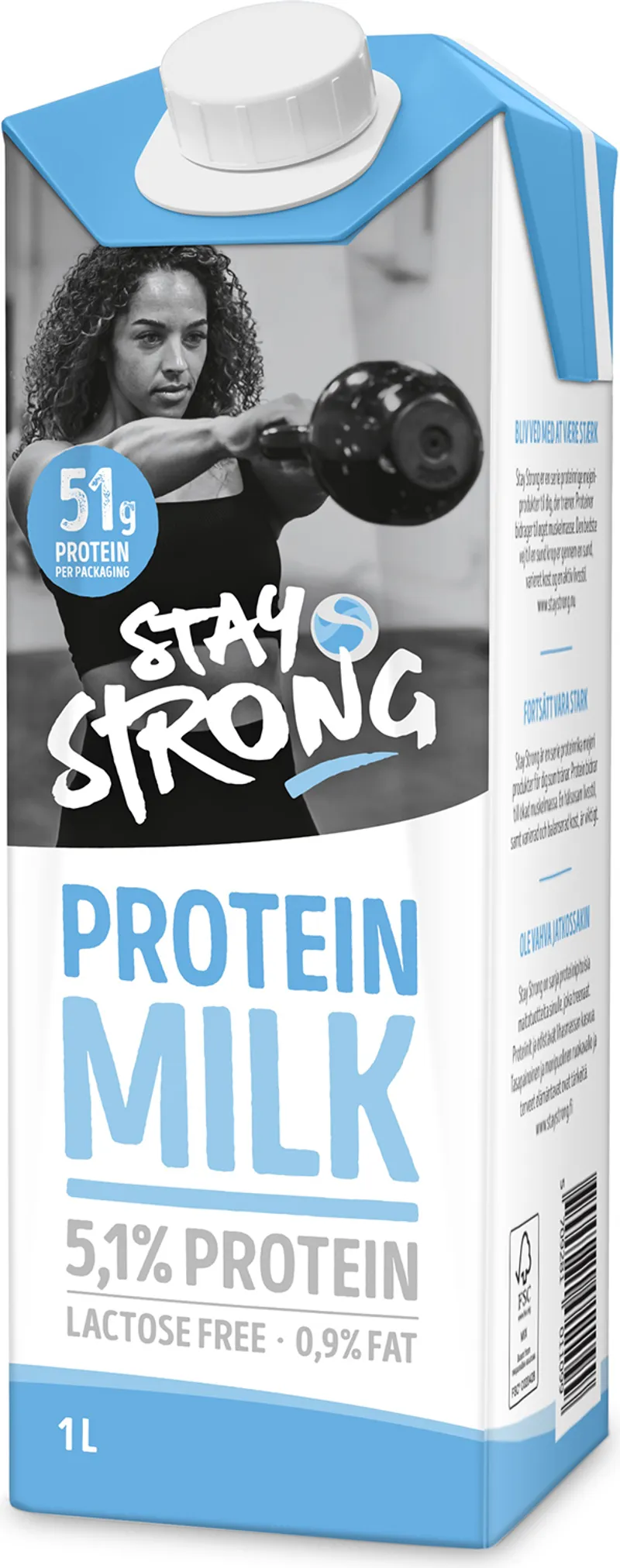 Мляко Прясно Протеиново Stay Strong Без Лактоза 1Л-