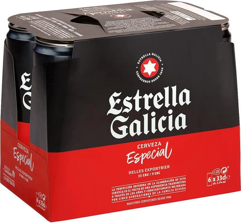 К-т Бира Estrella Galicia Especial 5,5% 6Брх330Мл Кен-