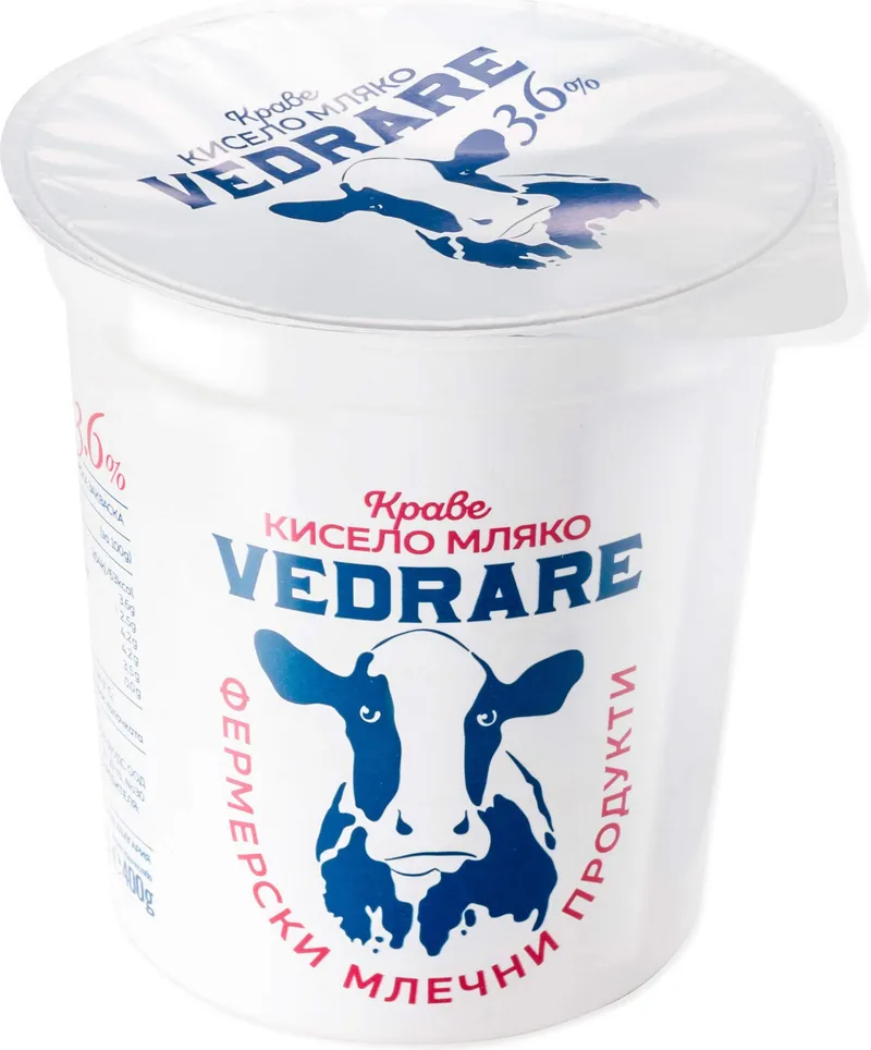 Мляко Кисело Vedrare 3.6 % 400 Гр Рп Farm-