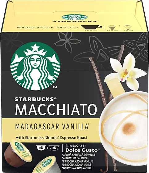Кафе Starbucks Madagascar Vanilla Macchiato 12Бр Капсули-
