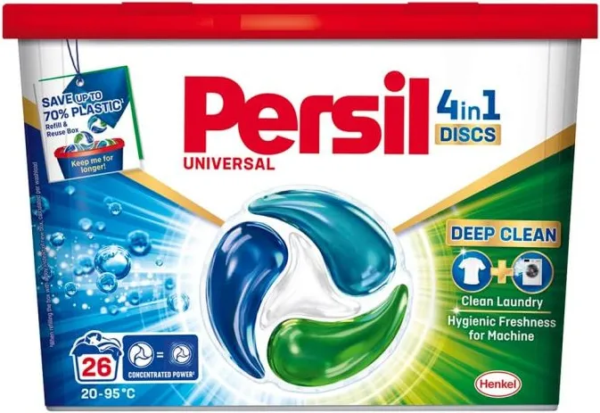 Persil Discs Universal Deep Clean Капсули за пране 4 в 1 х 26 бр